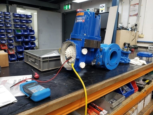 MX de Limitorque - MX 100 - 85 MX - trabajo eléctrico del actuador de QX con la válvula de Flowserve