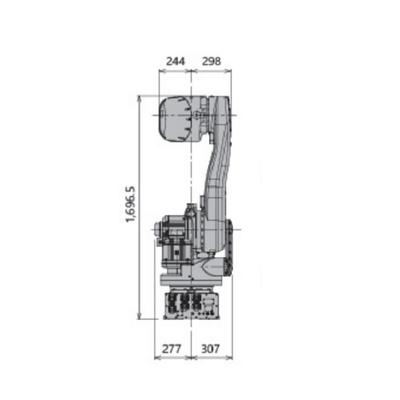 Brazo robótico del CNC 6 AXIS de Kawasaki Robot RD080N para empaletar con la carga útil 80KG