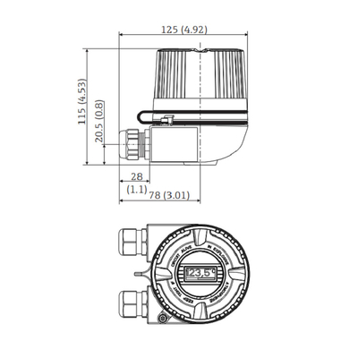 Transmisor TMT72 TMT162 TMT142B TMT82 de la temperatura de Endress Hauser ITEMP