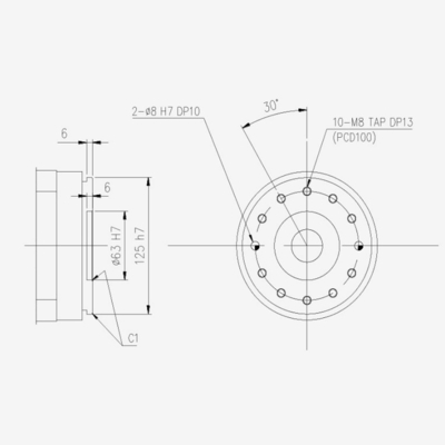 6 AXIS Hyundai que embala el brazo HH050 del robot industrial que suelda con autógena con el agarrador