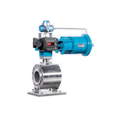Válvula de control rotatoria con el regulador del filtro de Fisher 67CFR del posicionador de la válvula de Fisher DVC6200