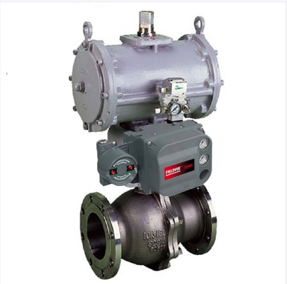 Válvula de control KOSO 310K con el actuador neumático del posicionador 6300RC de Fisher DVC6200