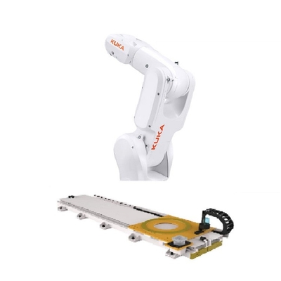Brazo del robot de las hachas del acuerdo 6 del brazo del robot del KR 4 R600 Kuka con electrónica del carril del robot de GBS