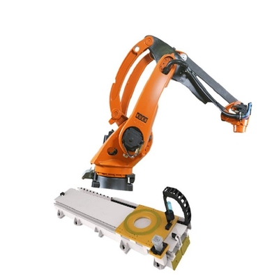 Hachas del PA 4 del KR 40 que empalietan la carga útil 40KG del brazo del robot de Kuka con el carril del robot de GBS
