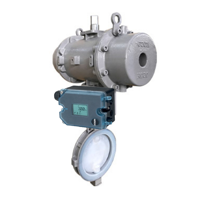 Válvula de mariposa neumática de KOSO Samson Smart Positioner 3725-00 con el posicionador