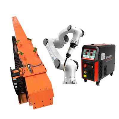 Robot de soldadura de Hans E5 6 AXIS con el sistema de la antorcha y de ferrocarriles para Mig Mag Tig Welding Solution