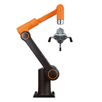 Brazo colaborativo del robot de Hanwha 6 AXIS Cobot Palletizer HCR-12 con el agarrador del sistema Onrobot de Vision