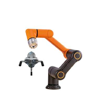 Brazo colaborativo del robot de HCR-3A con el agarrador Hanwha 6 AXIS Cobot Palletizer del sistema Onrobot de Vision