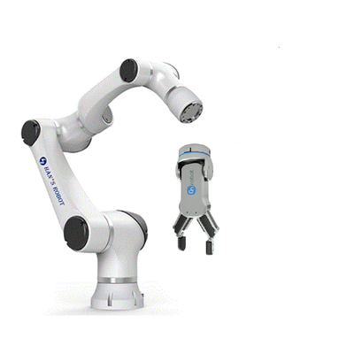 Cosecha flexible y colocación colaborativas del brazo del robot de Hansrobot 6 AXIS traviesas con el agarrador de Onrobot