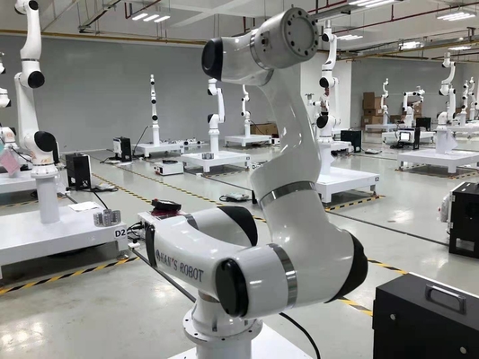 Cosecha flexible y colocación colaborativas del brazo del robot de Hansrobot 6 AXIS traviesas con el agarrador de Onrobot