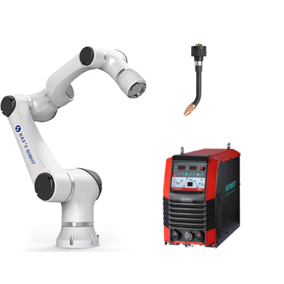 6 brazo colaborativo del robot de AXIS Hansrobot Cobot Elfin05-L con el equipo de soldadura