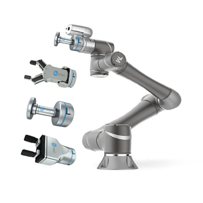 Brazo del robot de TM5-900 Cobot con el agarrador eléctrico del finger de Onrobot 2 de la carga útil 5kg