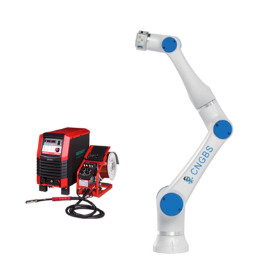 Carga útil colaborativa de AXIS 6kg del brazo 6 del robot de la aleación de aluminio para el robot de soldadura