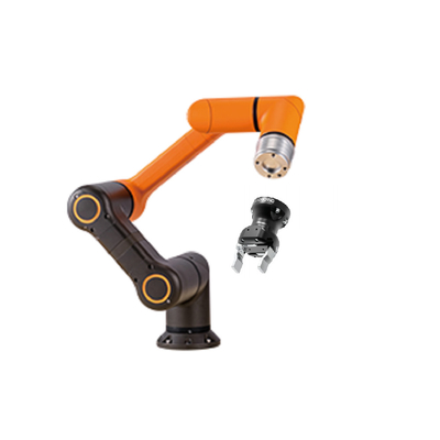Brazo del robot de HCR-3A 6 AXIS Cobot con el sistema de Vision y agarrador de RobotiQ para la asamblea
