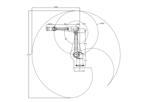 Cosecha de 6 AXIS Cobot y colocación del brazo colaborativo del robot HCR-12 con el sistema de Vision