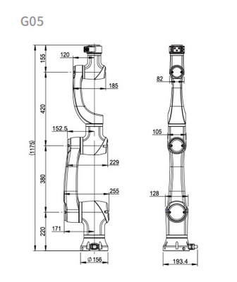 Brazo del robot de AXIS Cobot de la carga útil 6 de CNGBS 3kg con la máquina automática de la soldadura al arco del Tig MiG