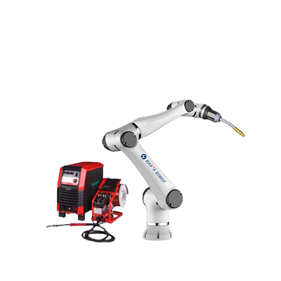 Brazo colaborativo del robot de Hans E5 con el agarrador y el sistema ferroviario neumáticos de Onrobot