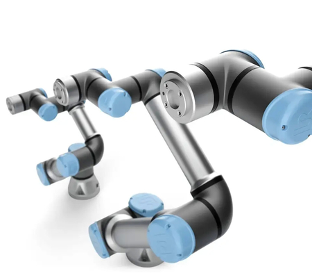 Robot de UR UR10 Cobot con el tipo eléctrico robot colaborativo del agarrador 3-Finger de SMC de LEHS para la dirección que empalieta