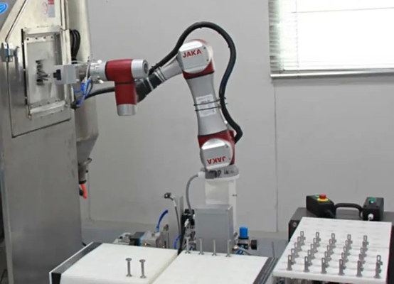 Brazo colaborativo 6 AXIS Cobot del robot de JAKA Zu 7 con el tipo eléctrico LEHZ del agarrador 2-Finger de SMC