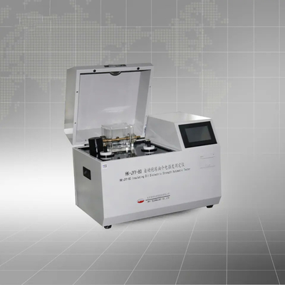 Máquina de prueba dieléctrica de Bdv del aceite de HUAKEYI HK-JYY-80 de avería del voltaje del transformador automático del probador