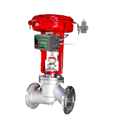 válvula de control neumático con el regulador del filtro 67CFR y Pescado-er positoner de la válvula DVC2000