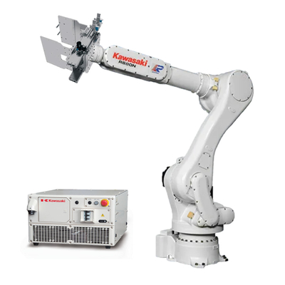 Brazo RS080 del robot de Kawasaki 6 AXIS con el agarrador para manejar esconder de alimentación que empalieta