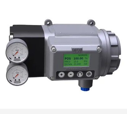 Válvula de control de flujo con el posicionador de la válvula de Masoneilan SVI3 Digitaces y el filtro de Fisher 67CFR
