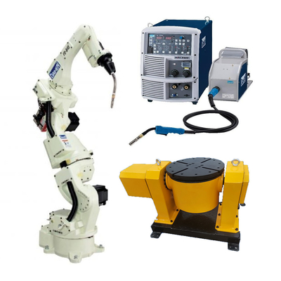 eje del robot de soldadura del mag del mig FD-B4S 7 con la soldadora robótica P400 para la solución de soldadura de OTC