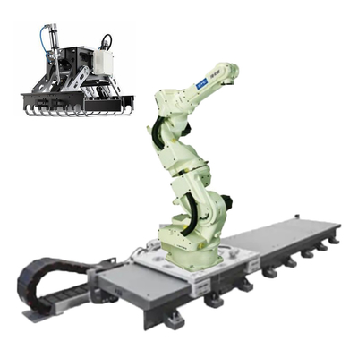 Brazo 6 AXIS del robot de OTC FD-V20S con el agarrador del robot y el perseguidor linear para la selección y el lugar