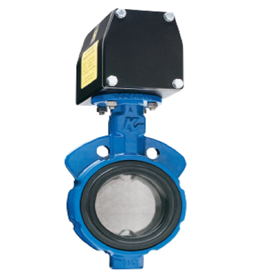 la válvula de mariposa trapezoidal FIGURA 990 Y 920 RESISTENTES ASENTADA con la caja de interruptor limitado del topworx