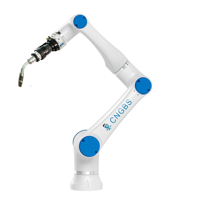 6 brazo del robot de soldadura de Cobot de la carga útil de AXIS CNGBS 3kg con la máquina de la soldadura al arco del Tig MiG