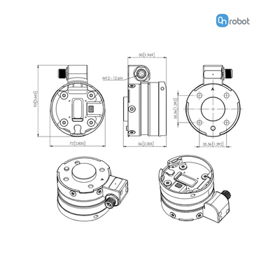 Trabajo del agarrador de la mano de SP1 SP3 SP5 del agarrador del robot de ONrobot para el agarrador neumático de UR Cobot para el brazo del robot industrial