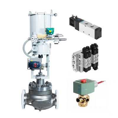 Válvula de control china con el actuador neumático y Asco 8210G y válvula electromagnética de Festo VUVS-L30