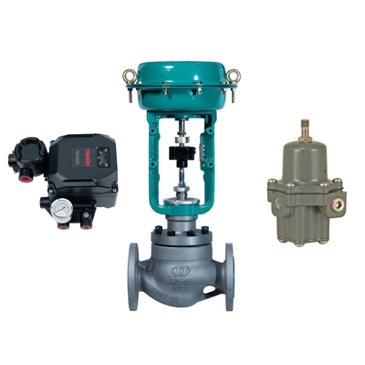 Válvula manorreductora de Tissin TS600R E-P Positioner With Chinese Chuan Yi Control Valve And Fisher 67CFR