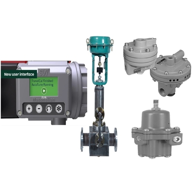 La válvula PositionerFisher 67CFR de Masoneilan SVI3-21111212 filtra el aumentador de presión de volumen del regulador BR400 para la válvula de control neumático