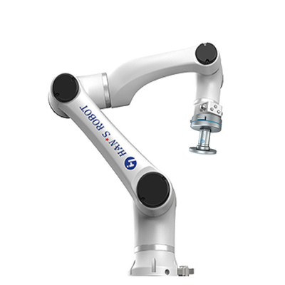 Eje del robot del cobot de Hans E5 y del brazo 6 del robot con el regulador del brazo del robot y enseñar al colgante y al agarrador del onrobot