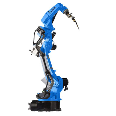 brazo del robot del robot del eje del robot GBS6-C2080 6 de la soldadura al arco de China GBS con la soldadora de Megmeet CM350