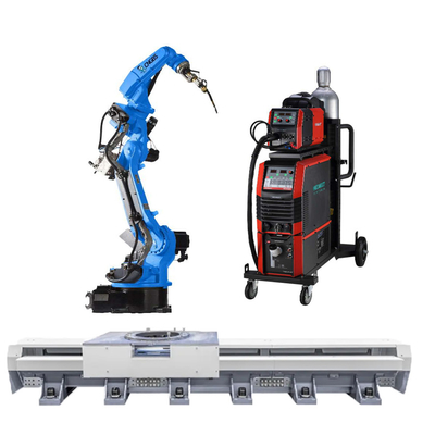 brazo del robot del robot del eje del robot GBS6-C2080 6 de la soldadura al arco de China GBS con la soldadora de Megmeet CM350