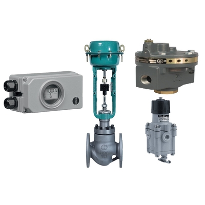 Flujo Masoneilan 78-40 con Samson 3730-3 posicionador de válvula y válvula de control regulador de filtro Fisher 2625