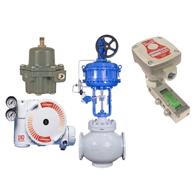 Válvula de control de flujo con el regulador del filtro de la válvula electromagnética 67CFR del posicionador ASCO 551 de la válvula de Flowserve 3200MD