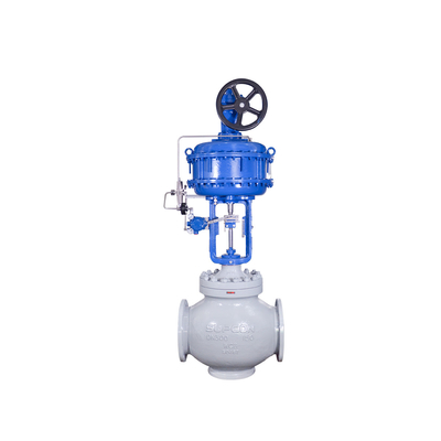 Válvula de control de flujo con el regulador del filtro de la válvula electromagnética 67CFR del posicionador ASCO 551 de la válvula de Flowserve 3200MD