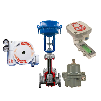 Válvula de control de flujo con el regulador del filtro de la válvula electromagnética 67CFR del posicionador ASCO 551 de la válvula de Flowserve 3200MD