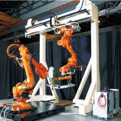 Brazo robótico de 6 ejes ABB IRB 1410 con estación de limpieza de armas CNGBS para automatización de robots de soldadura