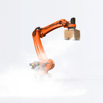 KR 120 R3200 PA Kuka 6 Ejes Brazo de robot industrial con agarre CNGBS OEM como equipo de manipulación de materiales Robot de paletización