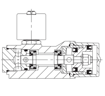 Válvula solenoide ASCO de alto flujo con posicionador Masoneilan y equipo de distribución de gas natural de válvula operado como piloto.