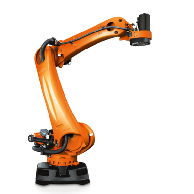 KUKA Robot de paletización KR 240 R3200 PA con rieles de guía CNGBS como brazo de robot industrial de paletización automático