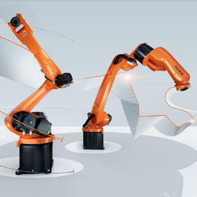 Kuka Robot Arm KR10 R1420 con posicionador CNGBS como estación de trabajo de soldadura