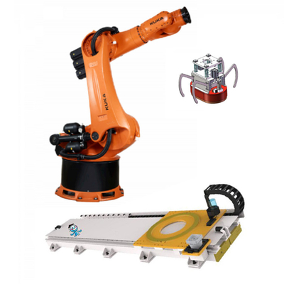 KUKA KR 360 R2830 Carga útil del brazo robótico 360 kg con línea de montaje CNGBS para el montaje del motor como máquina de recoger y colocar