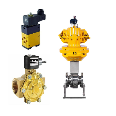 Las válvulas de control chinas con actuador neumático y la válvula de solenoide Parker D3DW