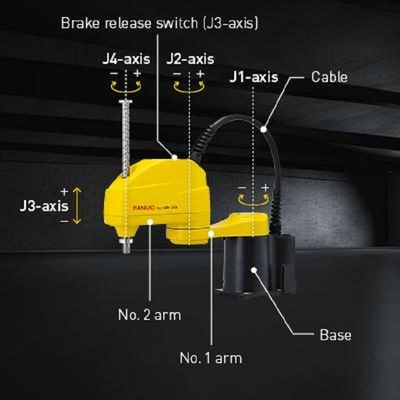 4 Ejes Robot Scara SR-3iA con 3 kg de carga útil Brazo robótico como máquina de recoger y colocar para manejar